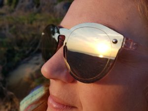 close up woman wearing sunglasses